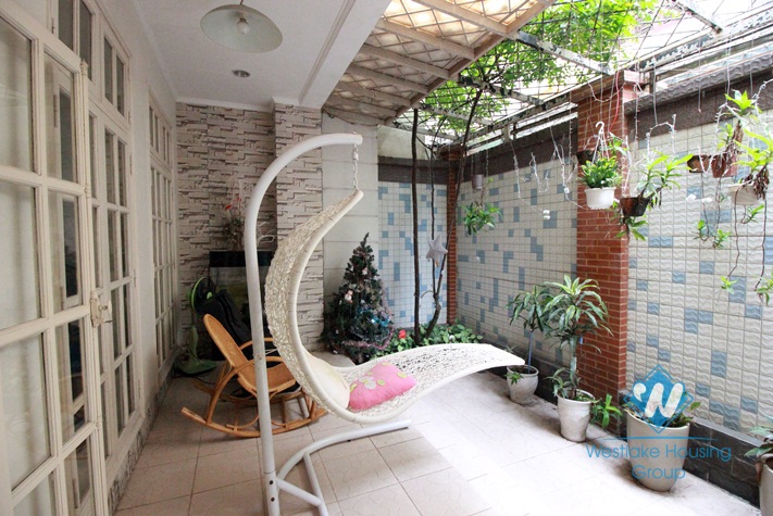 Beautiful house with large garden for rent in Ciputra area, Tay Ho, Hanoi